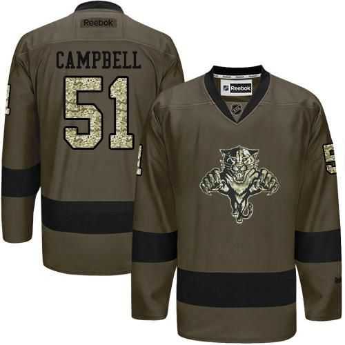 Glued Florida Panthers #51 Brian Campbell Green Salute to Service NHL Jersey,We sell and wholesale Glued Florida Panthers #51 Brian Campbell Green Salute to Service NHL Jersey on line form chian!